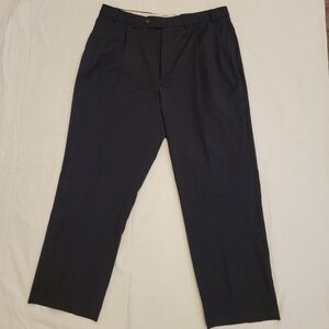 Nautica men's wool black plaid dress pants